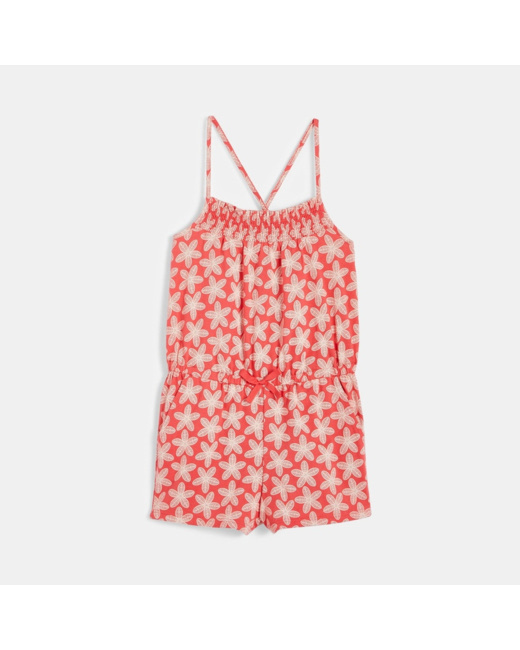 Combishort imprimé rose fille