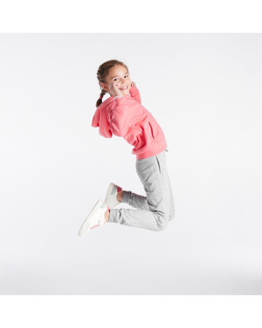 Jogging en molleton gris fille