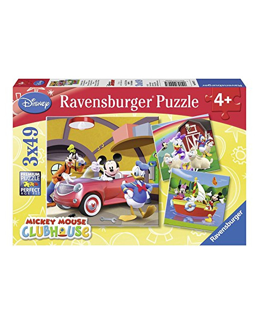 Puzzle - Tout le monde aime Mickey - Disney - 3x49 pièces