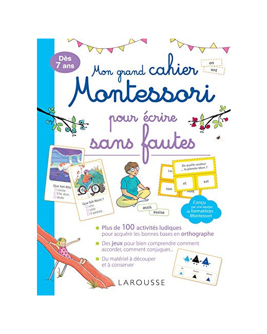 Mon grand cahier Montessori pour écrire sans fautes