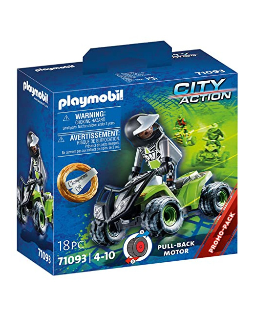 Playmobil City Life - Pilote de course et quad