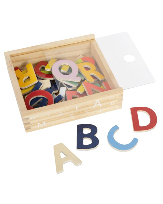 Lettres magnétiques colorées