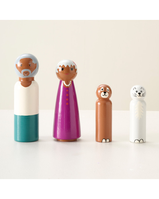 Figurines Pour Maison De Poupées | «ma Grande Famille Bougainville»