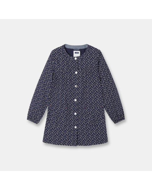 Tablier d'écolière bleu fille