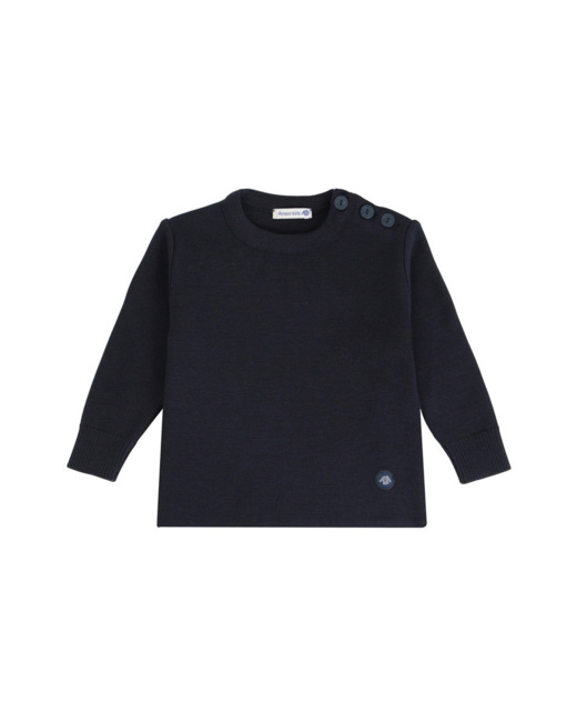 Pull marin "Briac" Kids - laine Mérinos - Navire