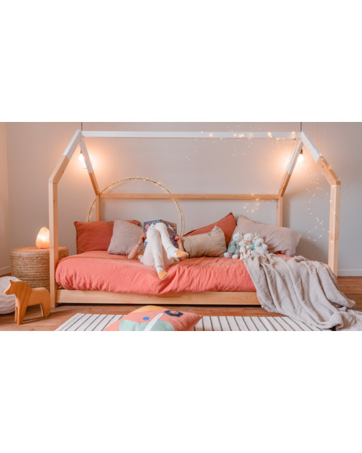 Lit cabane Céleste avec barrière