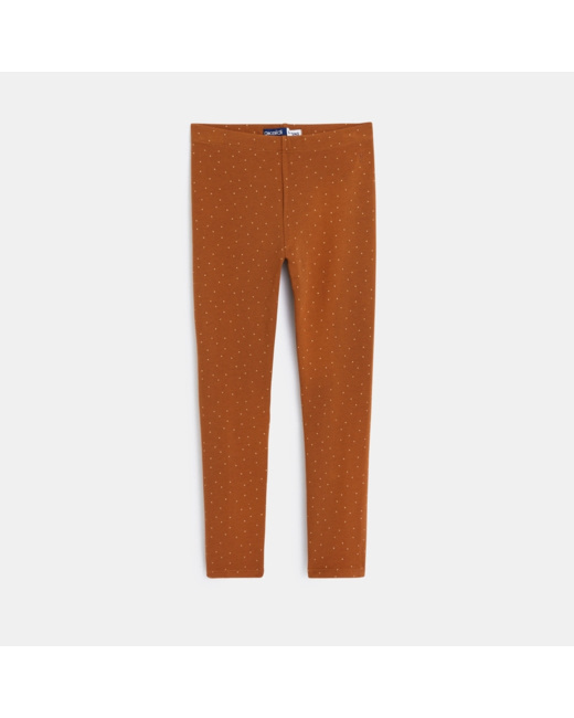 Legging chaud marron fille