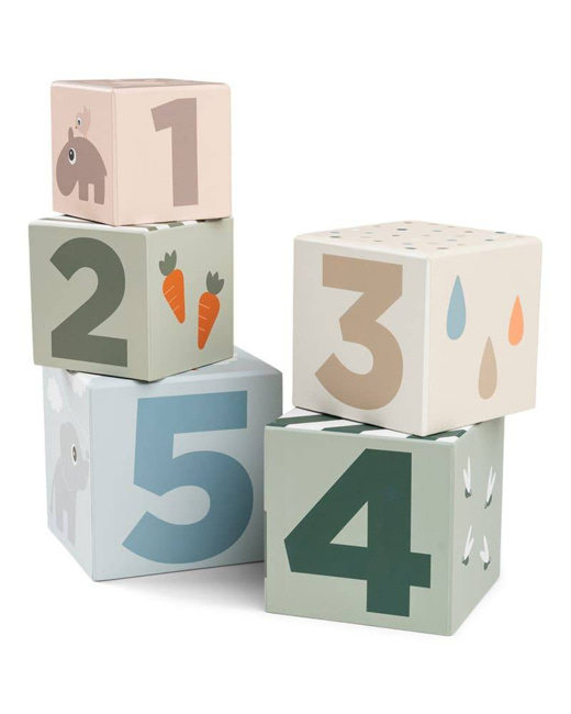 5 cubes à empiler Deer friends