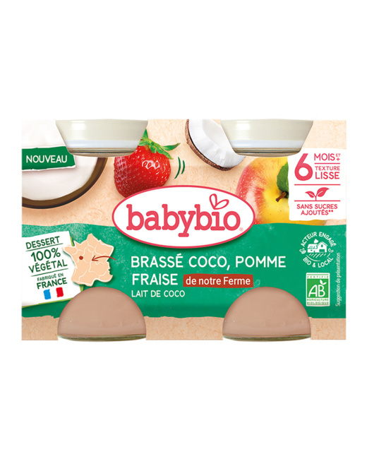 Brassé végétal pomme fraise coco