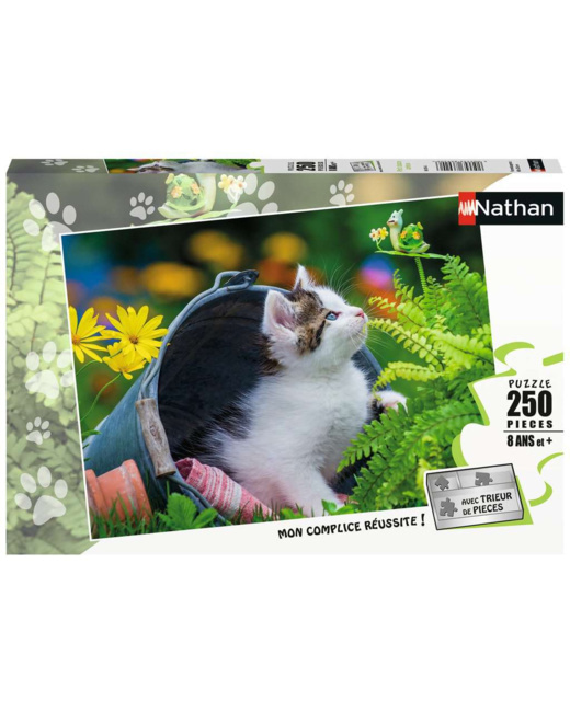 Puzzle Petit chaton curieux - de 8 ans