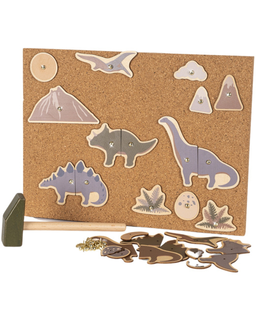 Jeu de marteau en liège Dino