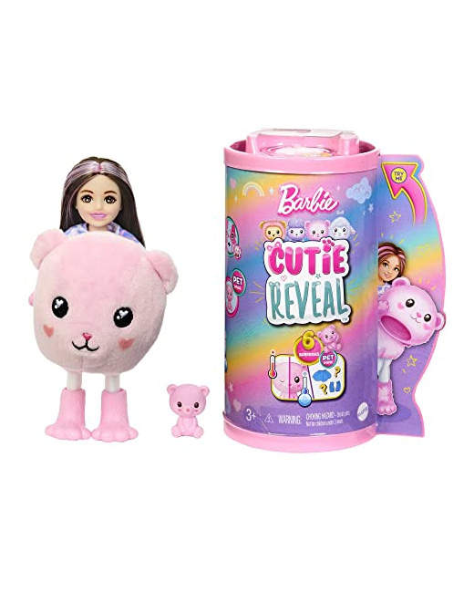 Barbie - Cutie Reveal - Poupée Chelsea - Ourson