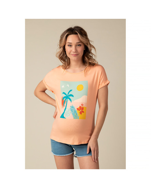T-shirt manches courtes de grossesse
