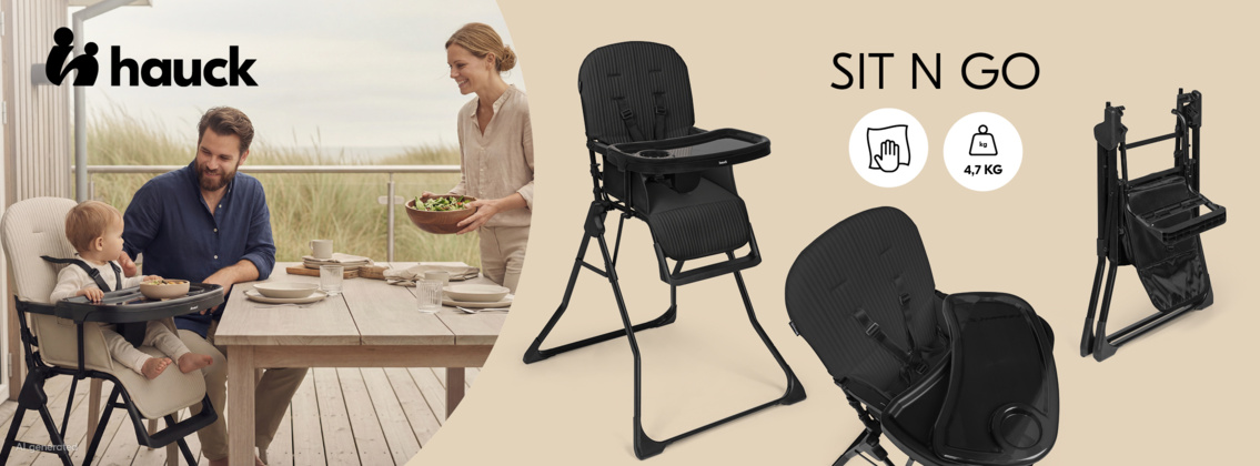 Baby Test Chaise haute Sit N Go Hauck