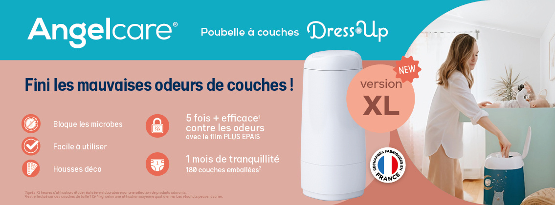 Baby Test Poubelle à couches Dress Up XL ANGELCARE