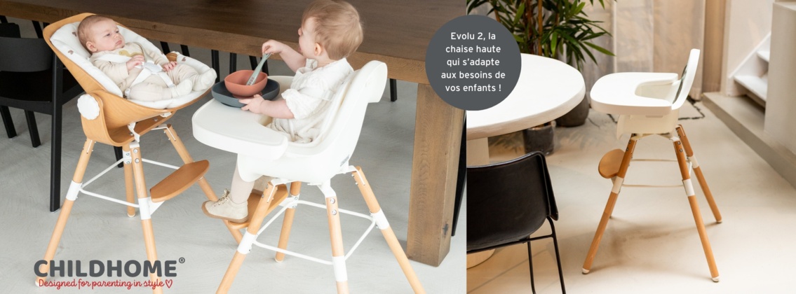 Baby Test Chaise haute Evolu 2 CHILDHOME