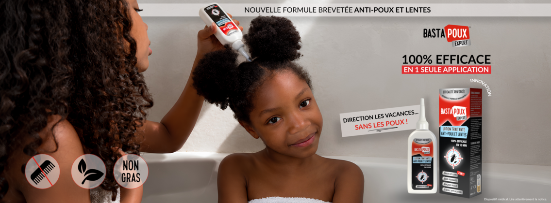 Baby Test Lotion traitante anti-poux et lentes 2-en-1 BastaPoux Expert