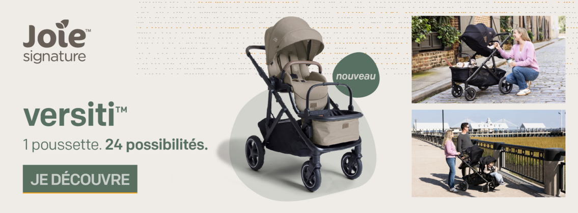 Baby Test Poussette versiti™ avec panier Eclipse Joie Signature