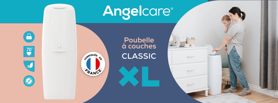 Baby Test Poubelle à couches Classic XL Angelcare