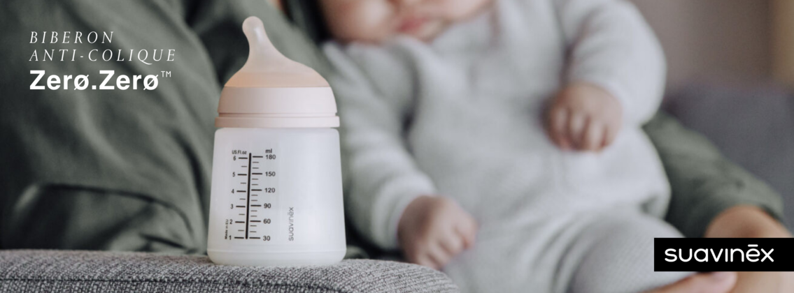 Baby Test Biberon anti-colique Zerø.Zerø SUAVINEX