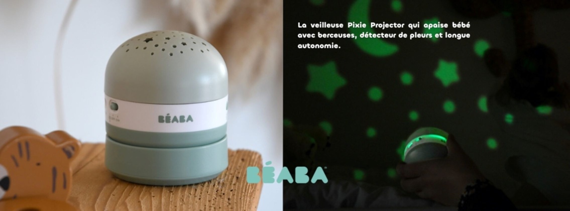 Baby Test Veilleuse Pixie Projector BÉABA