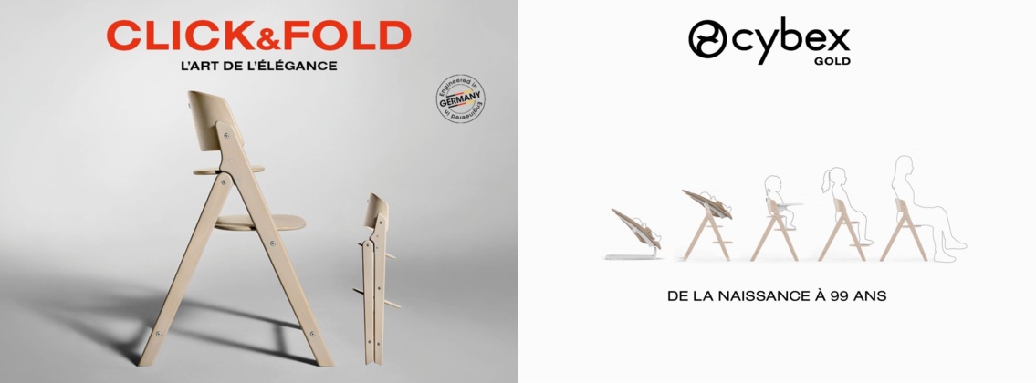 Baby Test Chaise Haute Click & Fold 4-en-1 CYBEX