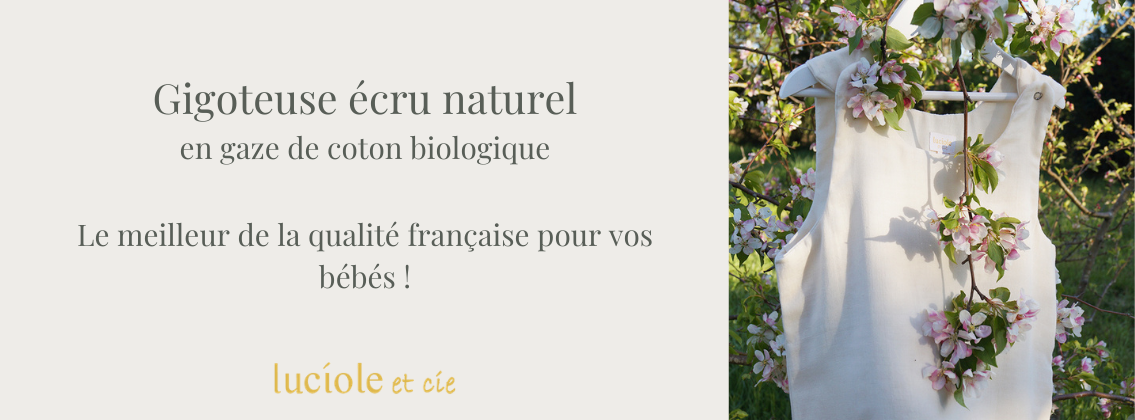 Baby Test Gigoteuse été écru naturel LUCIOLE ET CIE
