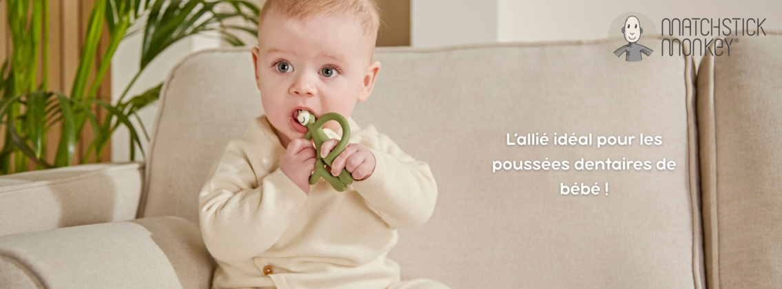 Baby Test Anneau de dentition singe Matchstick Monkey