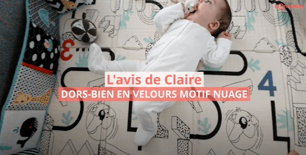Avis vidéo Dors-bien en velours motif nuage ABSORBA Avis vidéo Dors-bien en velours motif nuage ABSORBA