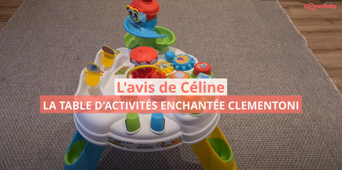 Avis vidéo La table d'activités enchantée CLEMENTONI Avis vidéo La table d'activités enchantée CLEMENTONI