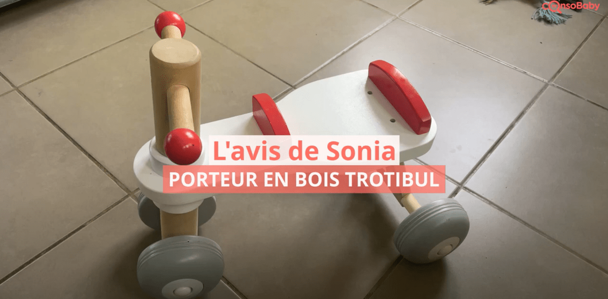 Avis vidéo Porteur en bois Trotibul Oxybul - Sonia