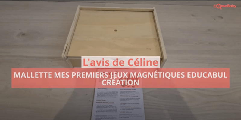 Avis vidéo Mallette mes premiers jeux magnétiques Educabul Création OXYBUL