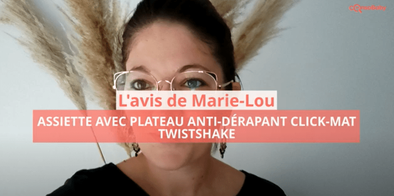 Avis vidéo Assiette avec plateau anti-dérapant Click-Mat TWISTSHAKE