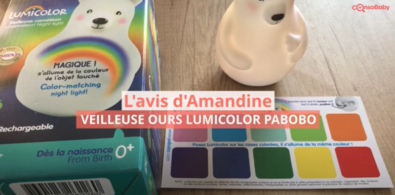 Avis vidéo Veilleuse Ours Lumicolor PABOBO