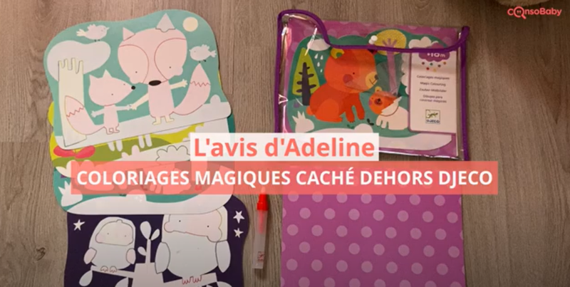 Avis vidéo Coloriages magiques Caché dehors DJECO