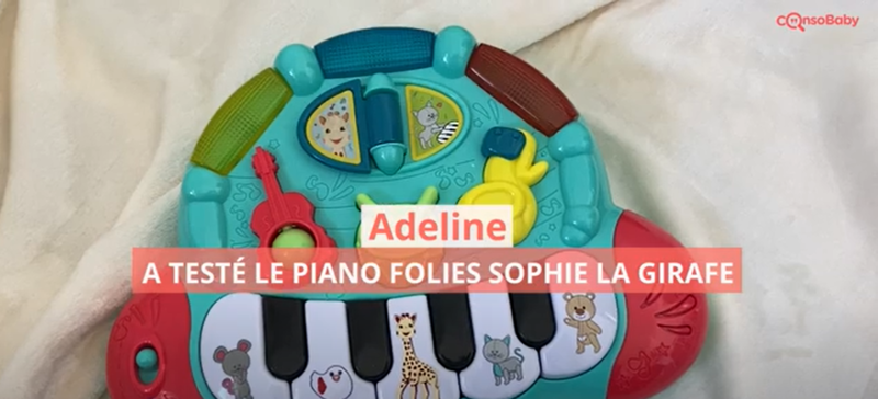Avis vidéo Piano'folies Sophie la girafe VULLI