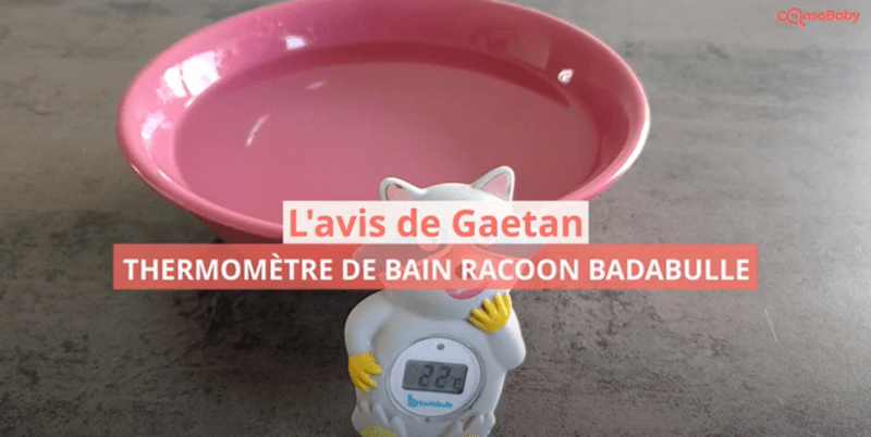 Avis vidéo Thermomètre de Bain Racoon BADABULLE