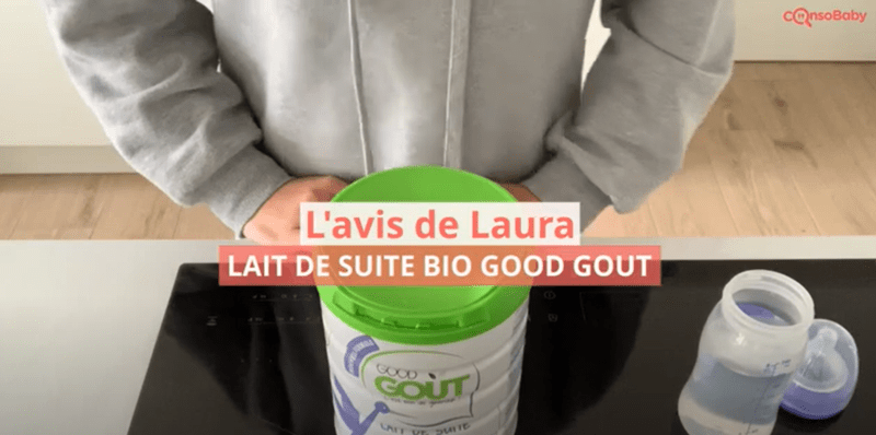 Avis vidéo Lait de suite bio GOOD GOUT