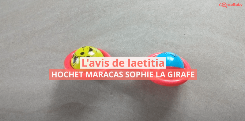 Avis vidéo Hochet Maracas Sophie la Girafe VULLI