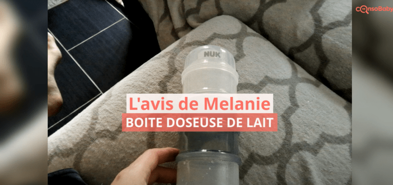 Avis vidéo Boite doseuse de lait NUK