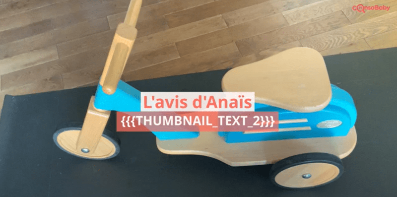 Avis vidéo Draisienne Scooter en bois MOULIN ROTY