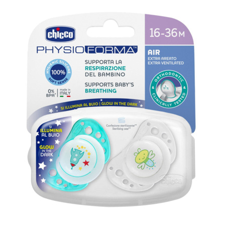 Sucette Physio Air Silicone pour bébé 0-6 mois | Chicco
