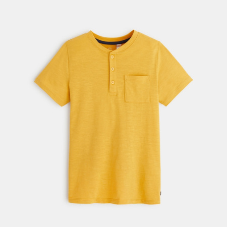 Avis T-shirt tunisien uni jaune garçon OKAIDI 1
