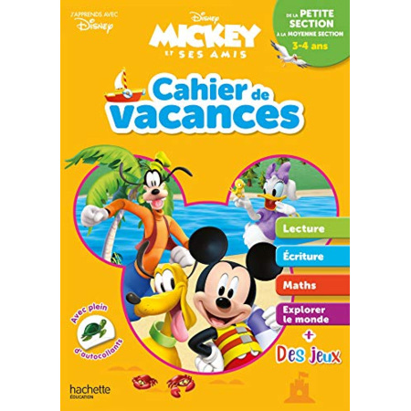 Avis Disney - Mickey - De la Petite à la Moyenne Section - Cahier de vacances 2023 Hachette Éducation 1