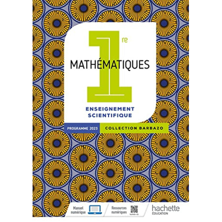 Avis Barbazo - Mathématiques Enseignement Scientifique 1re - Livre élève - Ed. 2023 Hachette Éducation 1