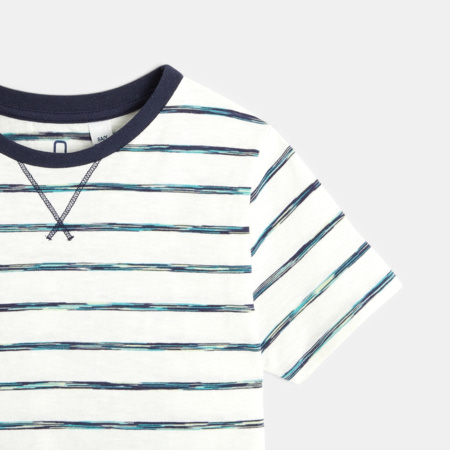 Avis T-shirt rayé col rond garçon OKAIDI 2