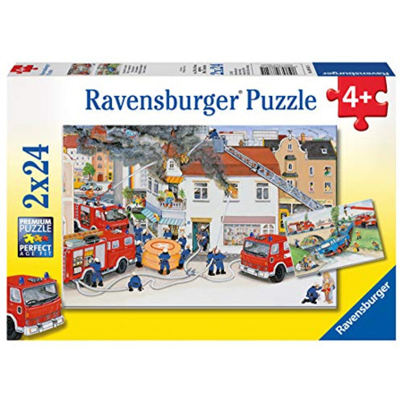 Avis Puzzle - Chez les pompiers - 2x24 pièces RAVENSBURGER 1
