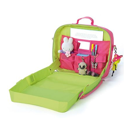 Valisette Dessin Portable Enfants - Avec Planche à Dessin, Rangement Crayons, Papier | Jeu De Voyage 2 Ans Et Plus - 3