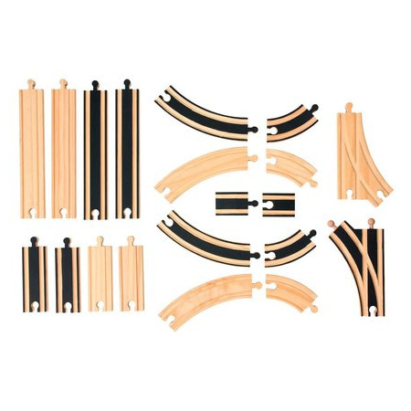 Avis Jouet en bois Set de 20 rails routes   L'ATELIER DU BOIS 1