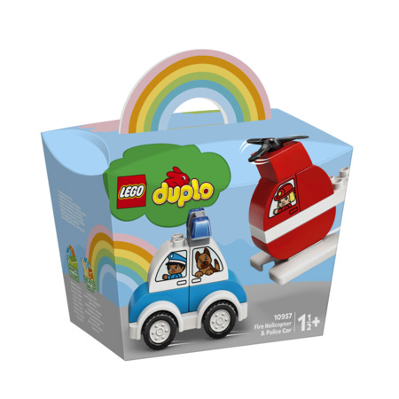 Duplo - Mes 1ers pas - L'hélicoptère des pompiers et la voiture de police LEGO 2